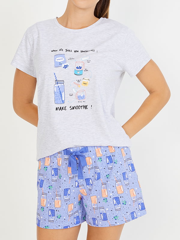 Пижама: футболка и шорты | 4519327