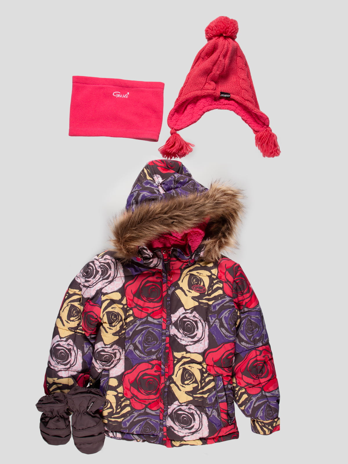 Комплект: куртка, шапка, шарф-снуд та рукавиці | 4545920