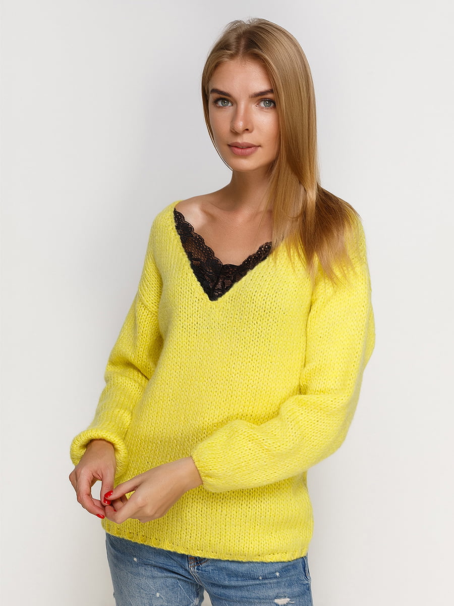 Пуловер лимонного кольору | 4567065