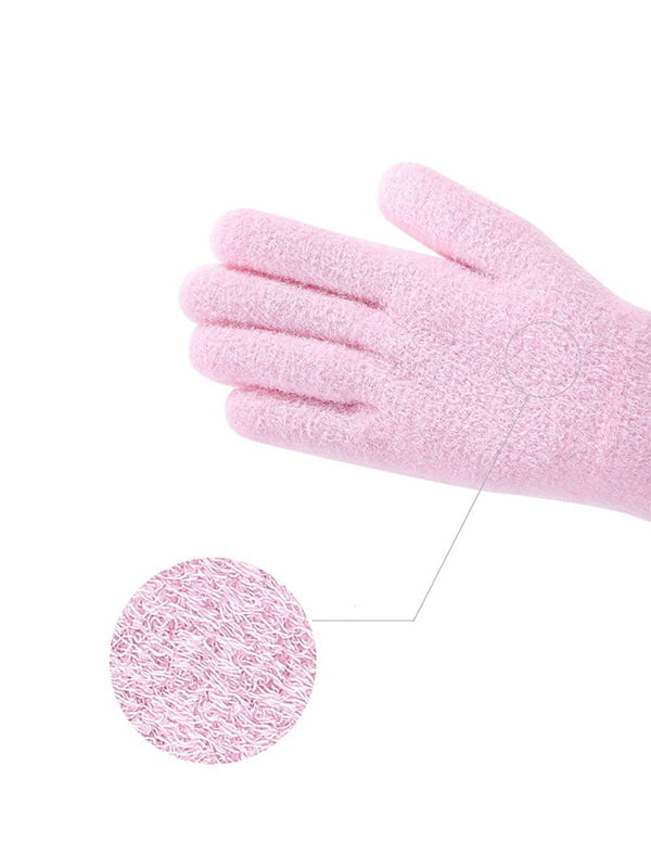 SPA-рукавички силіконові з гелевим просоченням (рожеві) | 4568444