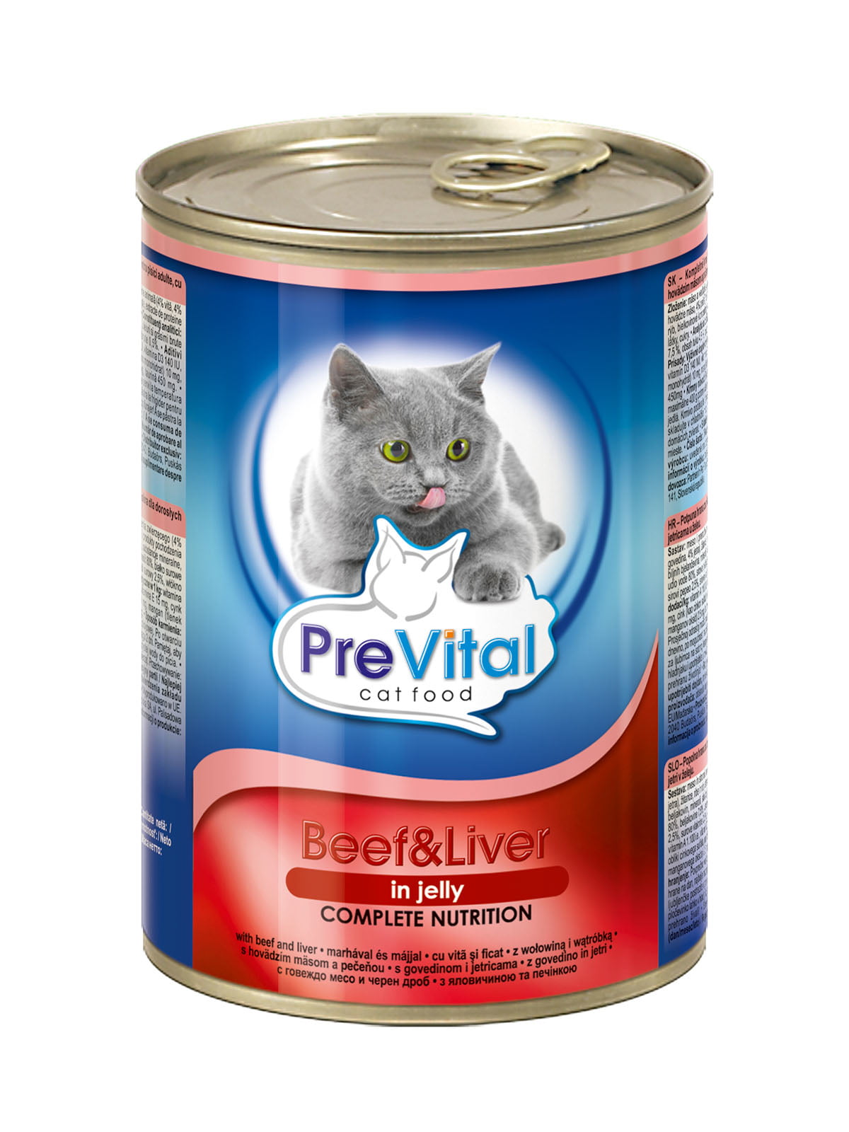 Консерва для котів яловичина-печінка в желе (415 г) | 3685286