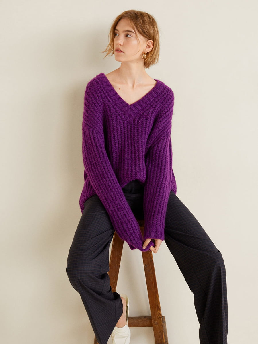 Пуловер фіолетовий | 4549146