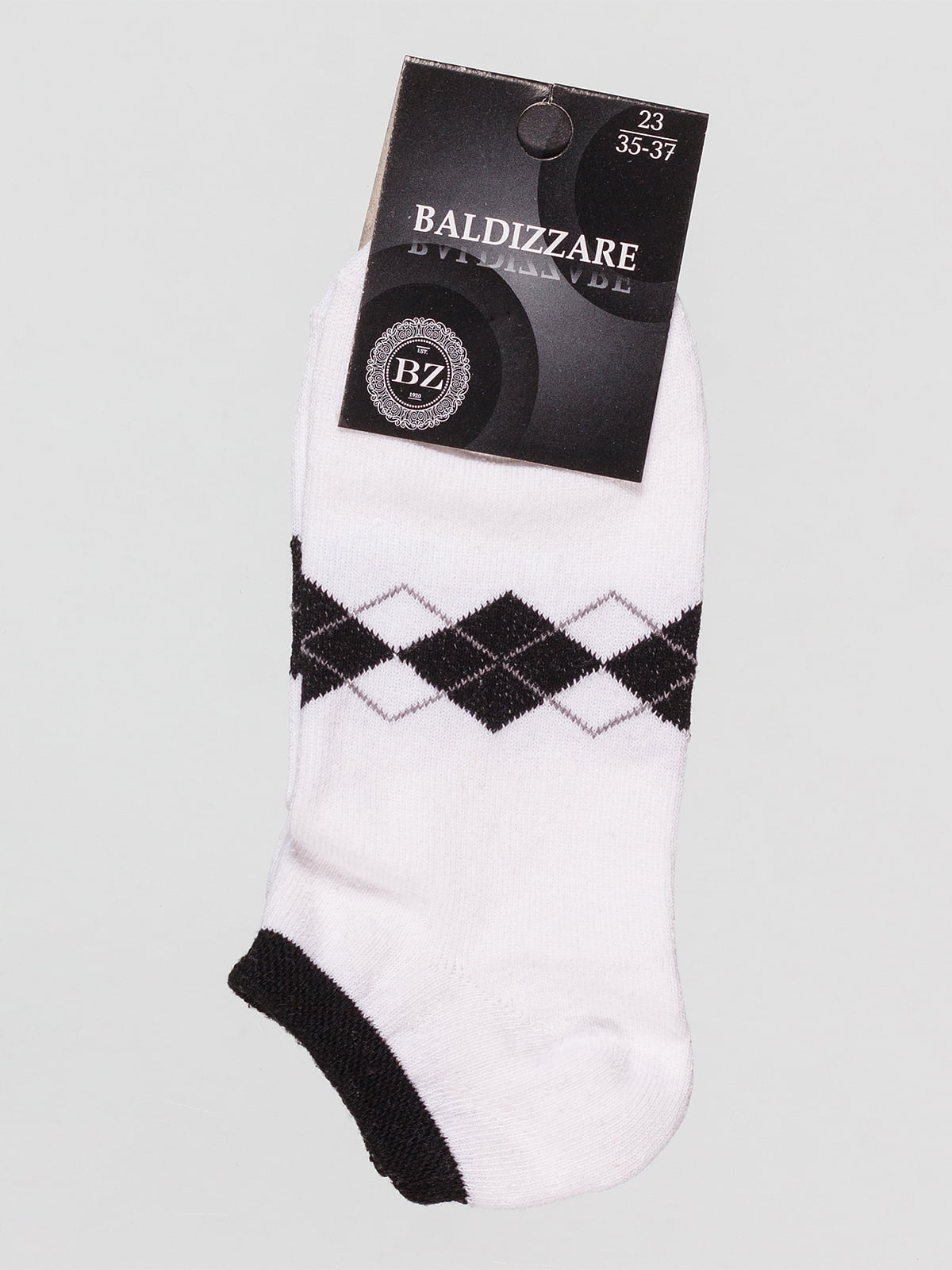 Шкарпетки білі з ромбами | 4590676
