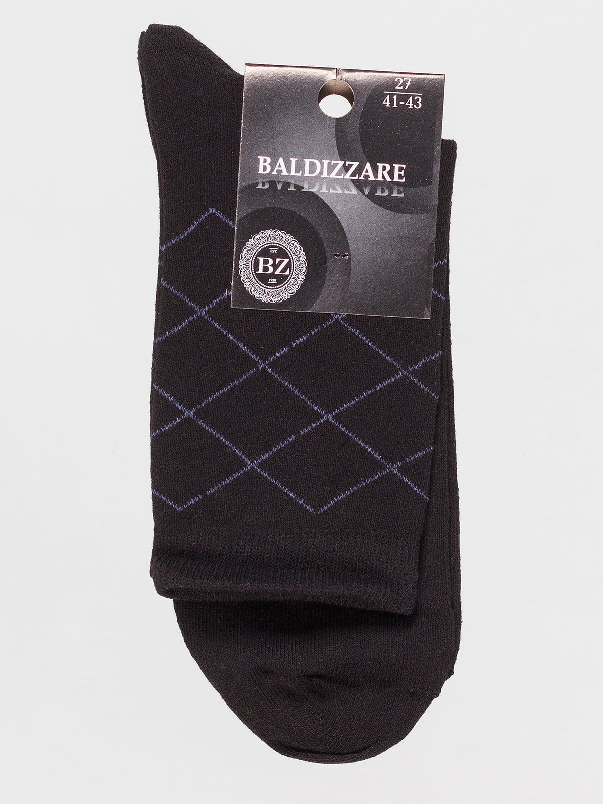 Шкарпетки чорні в ромби | 4590708