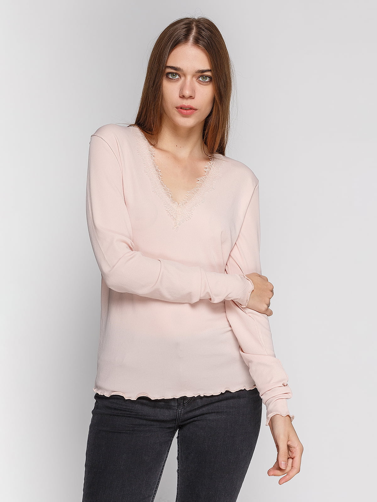 Пуловер светло-розовый | 4596937