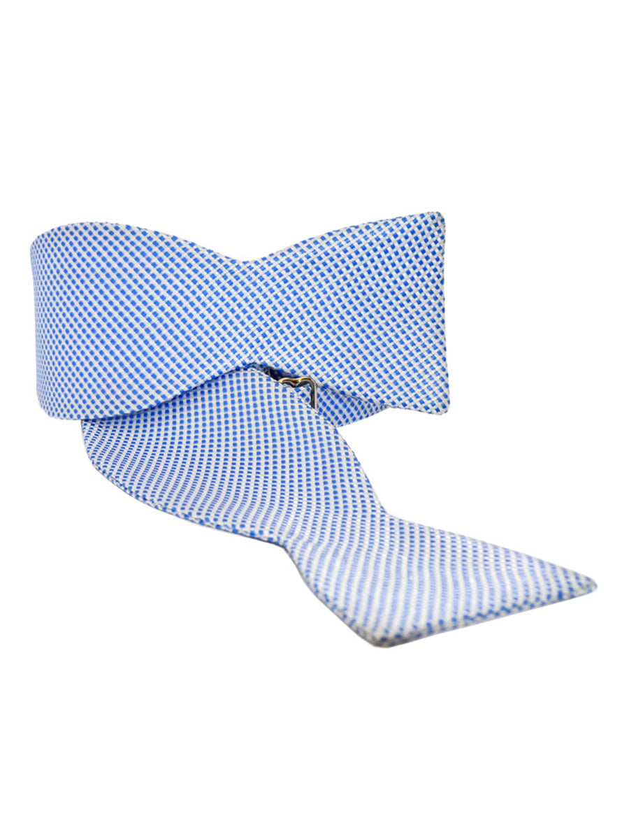 Краватка-метелик біло-блакитна | 4650349