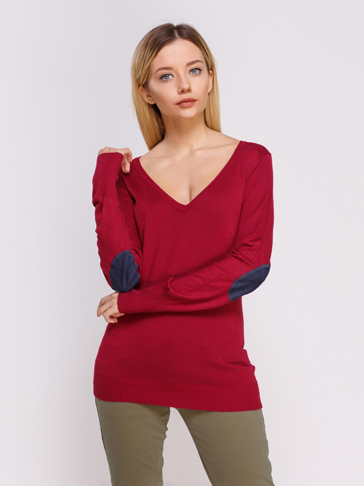 Пуловер бордовый | 4626784