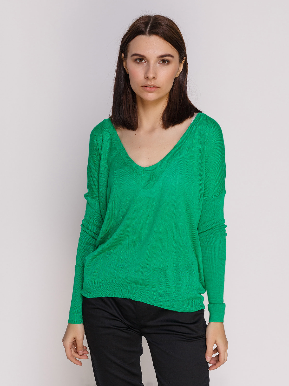 Пуловер зеленый | 4651825