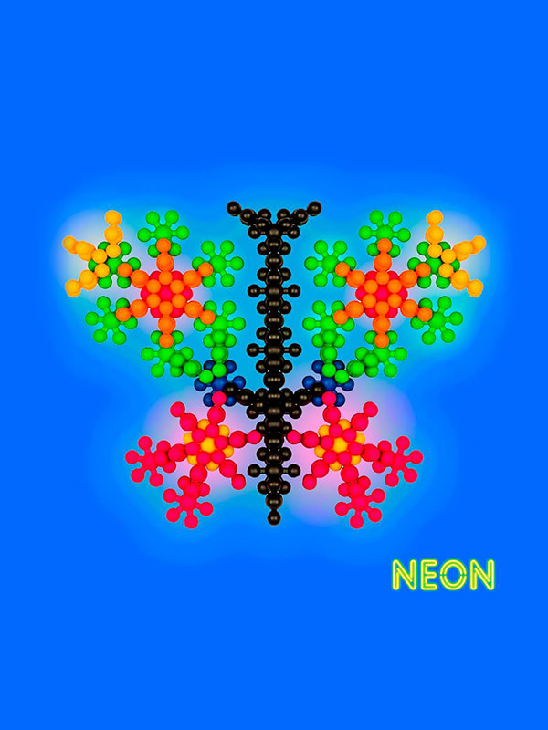 Конструктор «Квітка шестилисник» Neon світиться (200 шт.) | 4714220