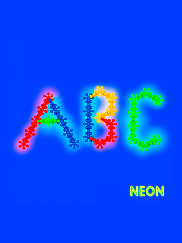 Конструктор «Цветок шестилистник» Neon светящийся (120 шт.) | 4714222