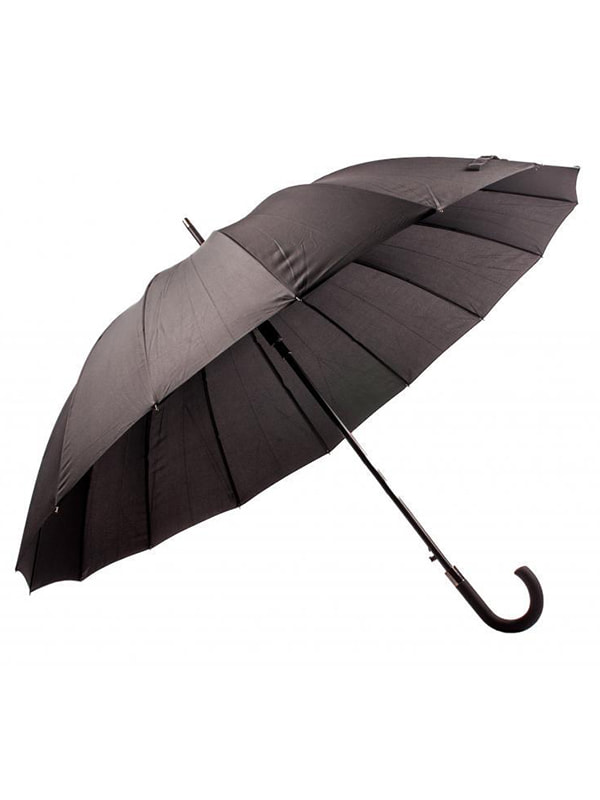 Зонт-трость черный | 4646557