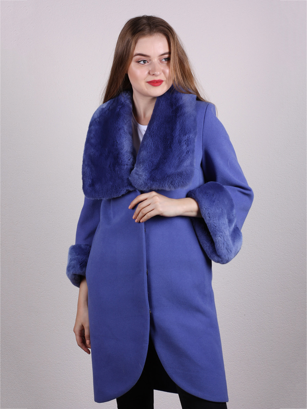 Пальто бузково-блакитне | 4715248