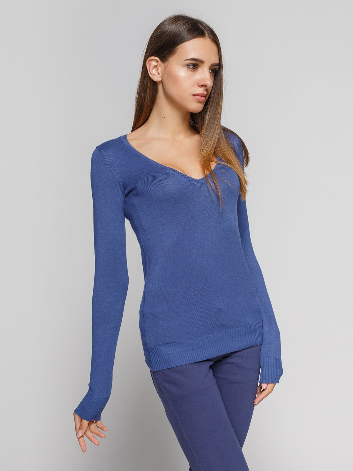 Пуловер блакитний | 3202051