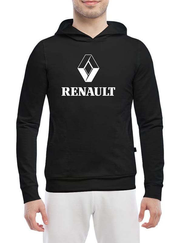 Худі чорна з принтом Renault | 4573780