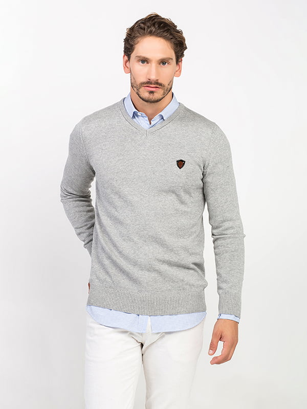 Пуловер сірий | 4624533
