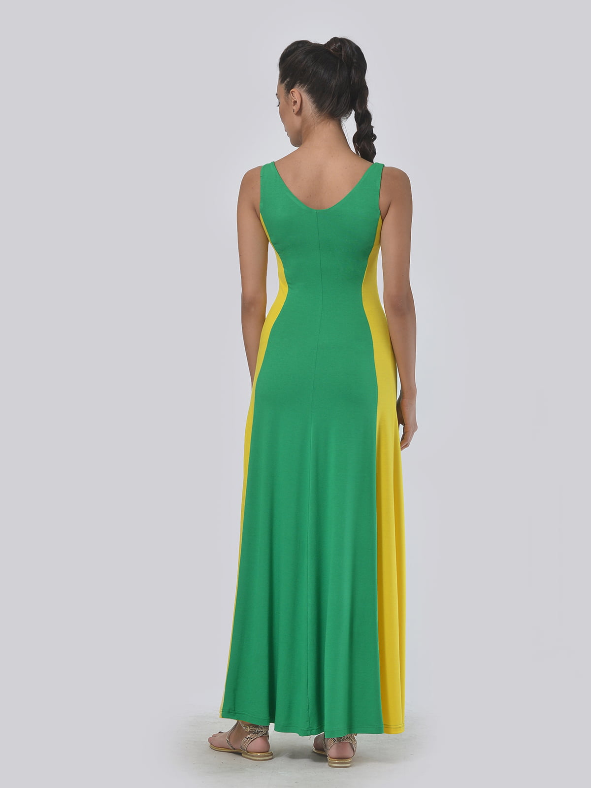 Платье желто-зеленое | 4767825