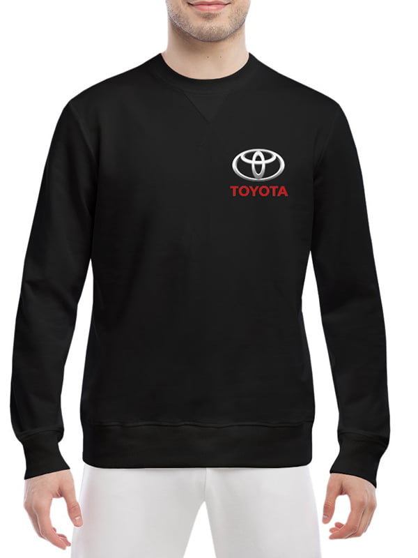 Свитшот черный с принтом Toyota | 4774274