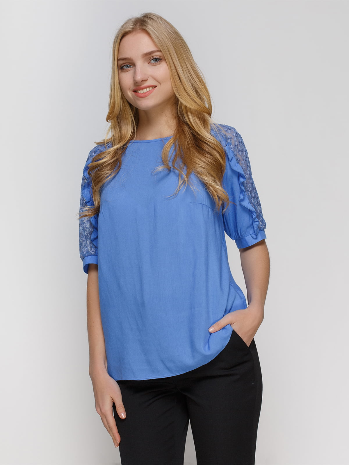 Блуза блакитна | 4810098