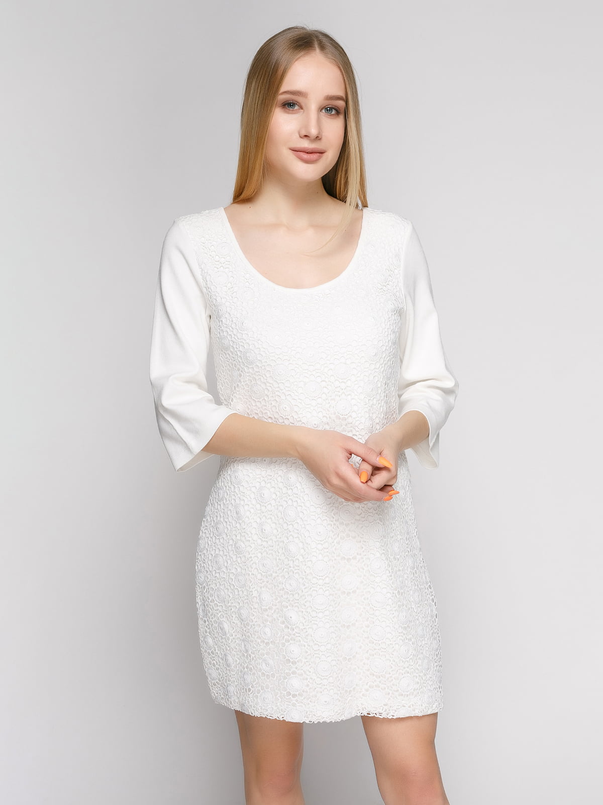 Сукня біла ажурна | 402776