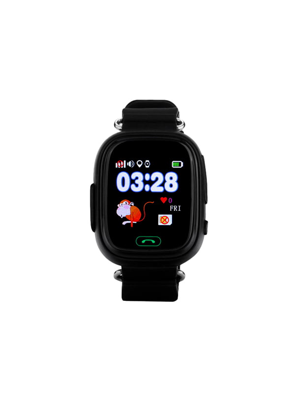 Детские умные часы с GPS трекером TD-02 (Q100) Black | 4312161