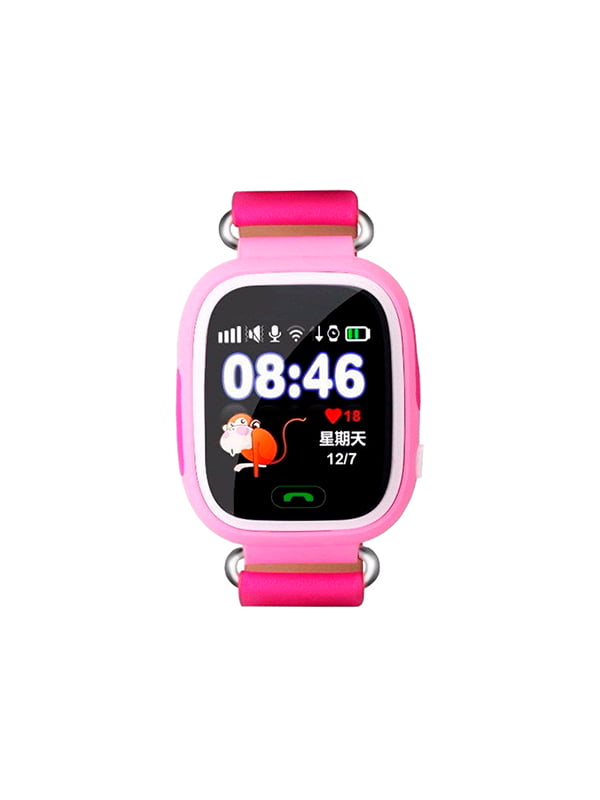 Дитячий розумний годинник з GPS трекером TD-02 (Q100) Pink | 4312164