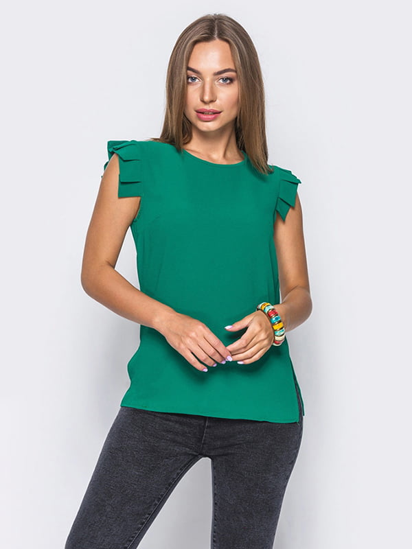 Блуза зеленая | 4547332