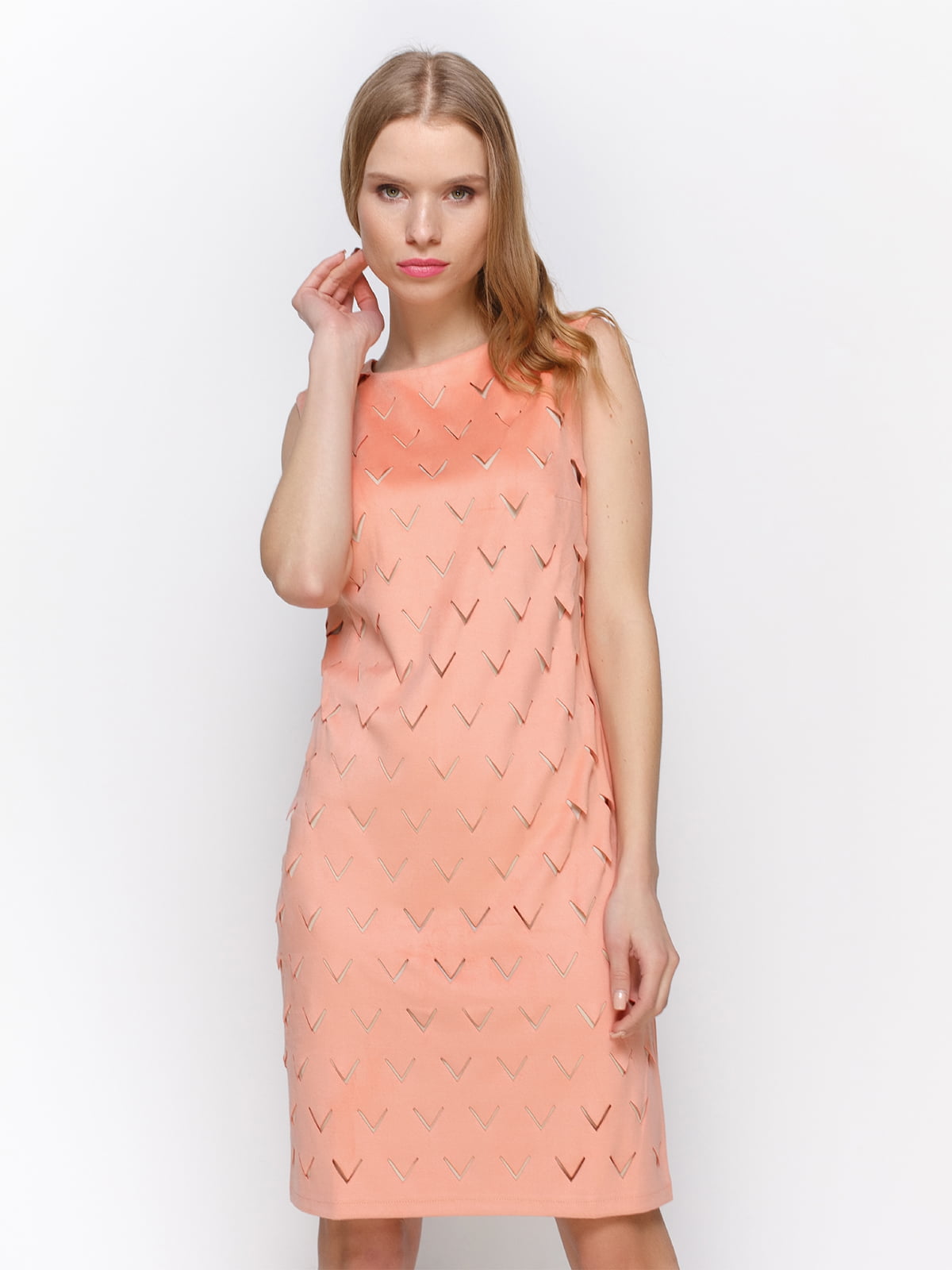 Платье персиковое | 2194287