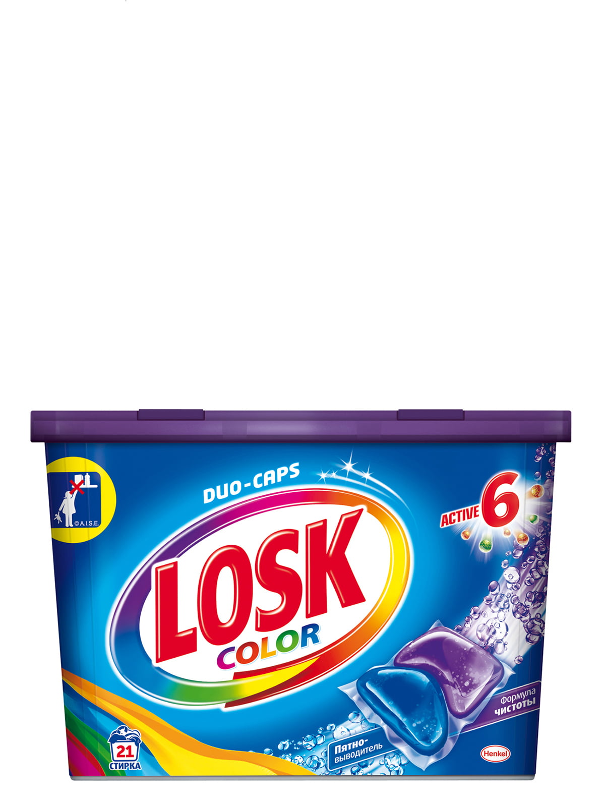 Капсули для прання кольорової білизни Color (21 шт) | 3991925