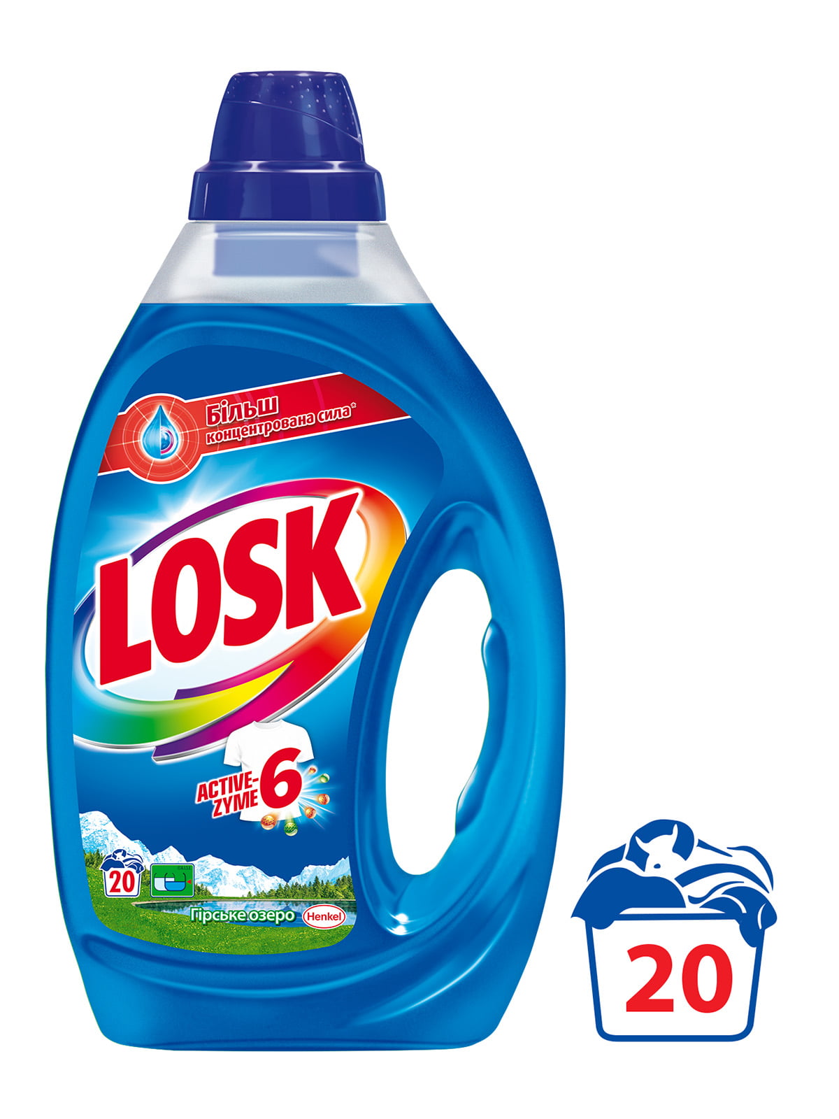Гель для прання універсальний «Гірське озеро» (1 л) - автомат Losk | 4262490