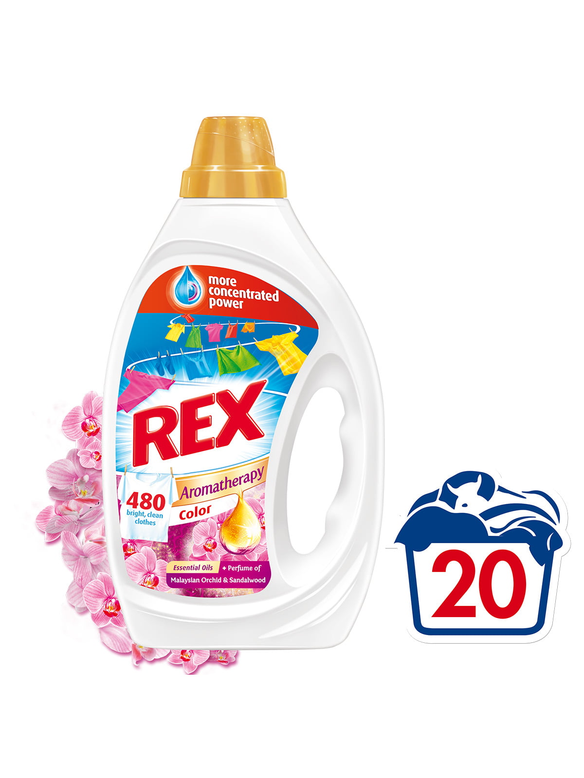 Гель для прання кольорової білизни (1 л) — автомат Rex | 4262498