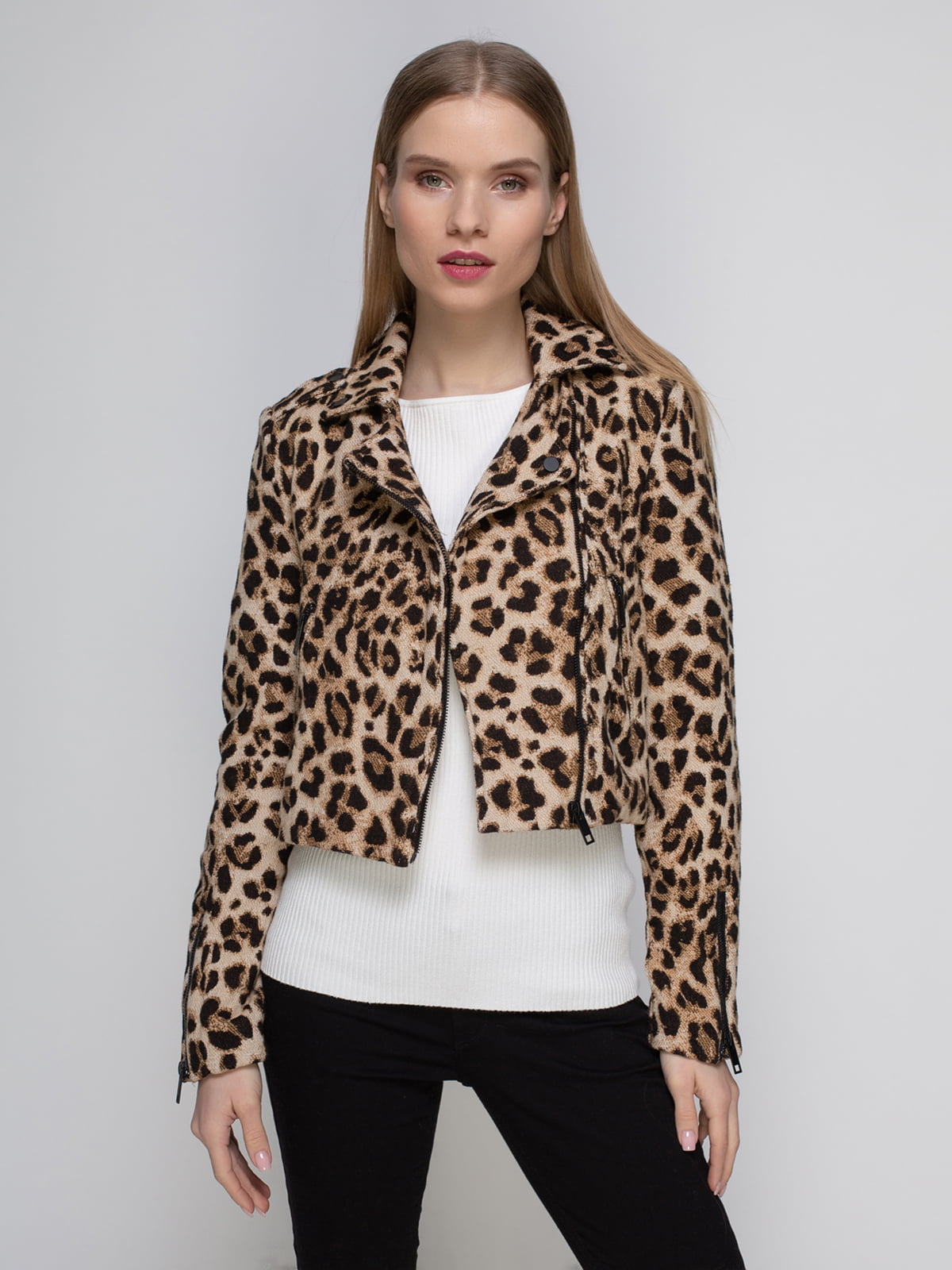 Куртка в леопардовий принт | 4725543