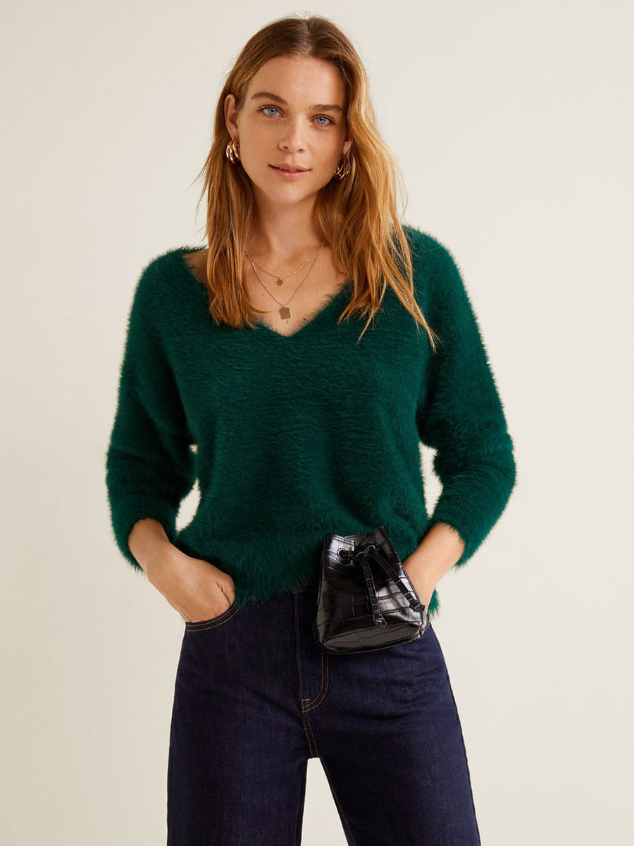 Пуловер зеленый | 4575538