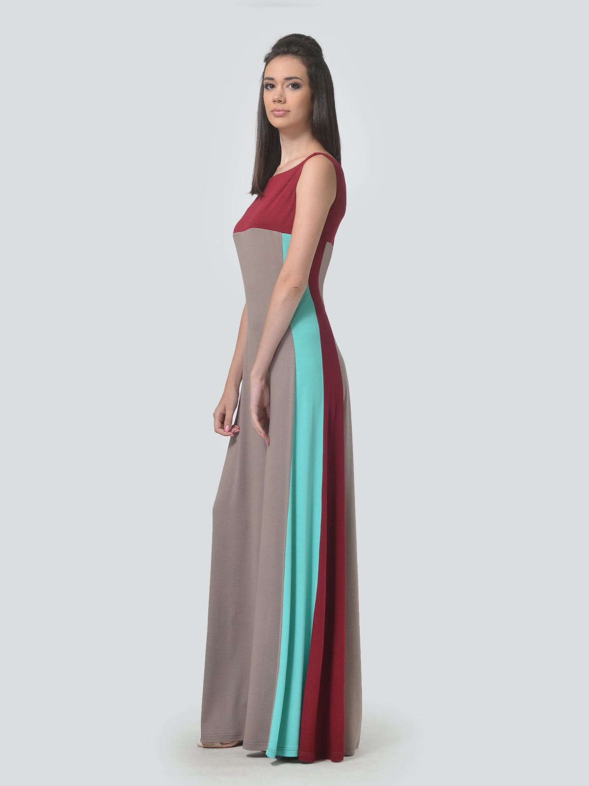 Платье комбинированной расцветки | 4840306