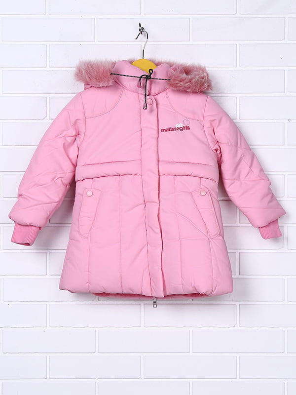 Куртка розовая с рисунком | 4892488