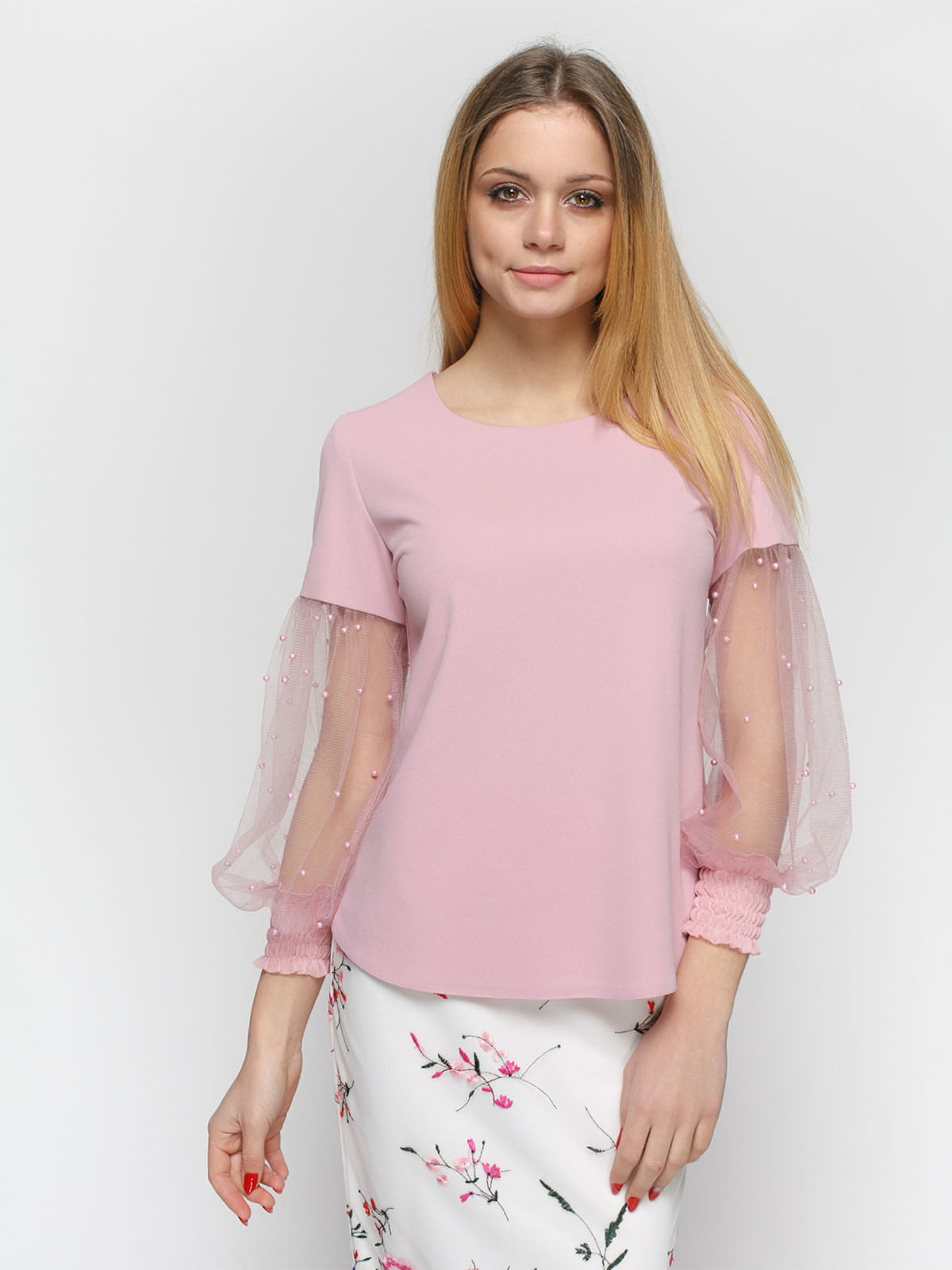Блуза розовая