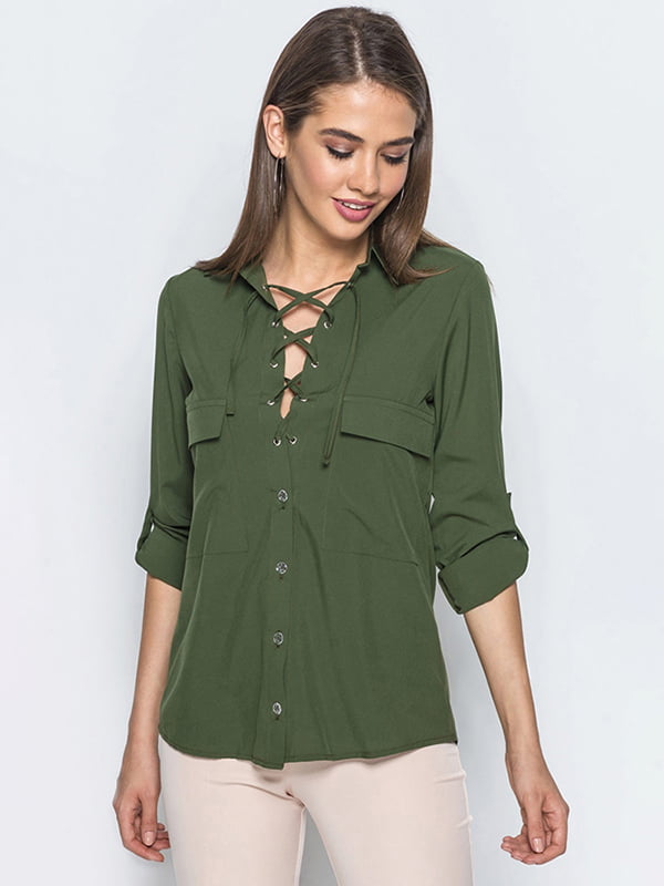 Блуза зеленая | 4680269