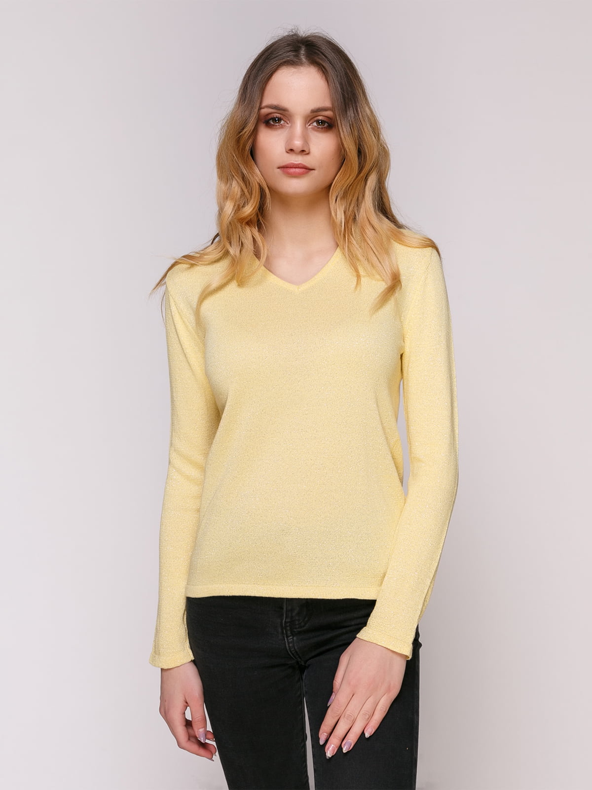 Пуловер жовтий | 4906840
