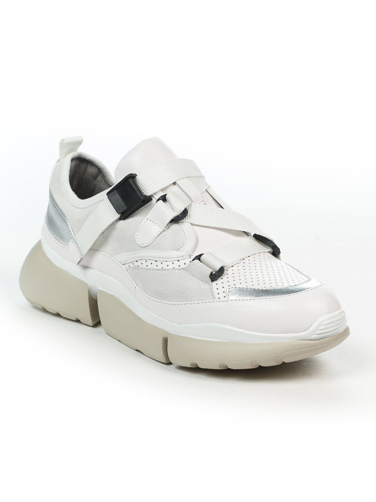 Кросівки біло-сріблясті | 4915187