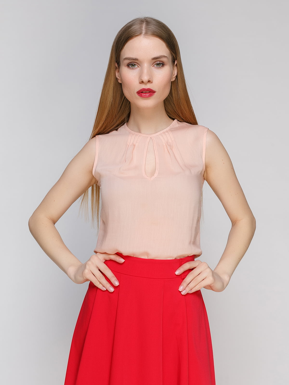 Блуза персикового кольору | 4911252