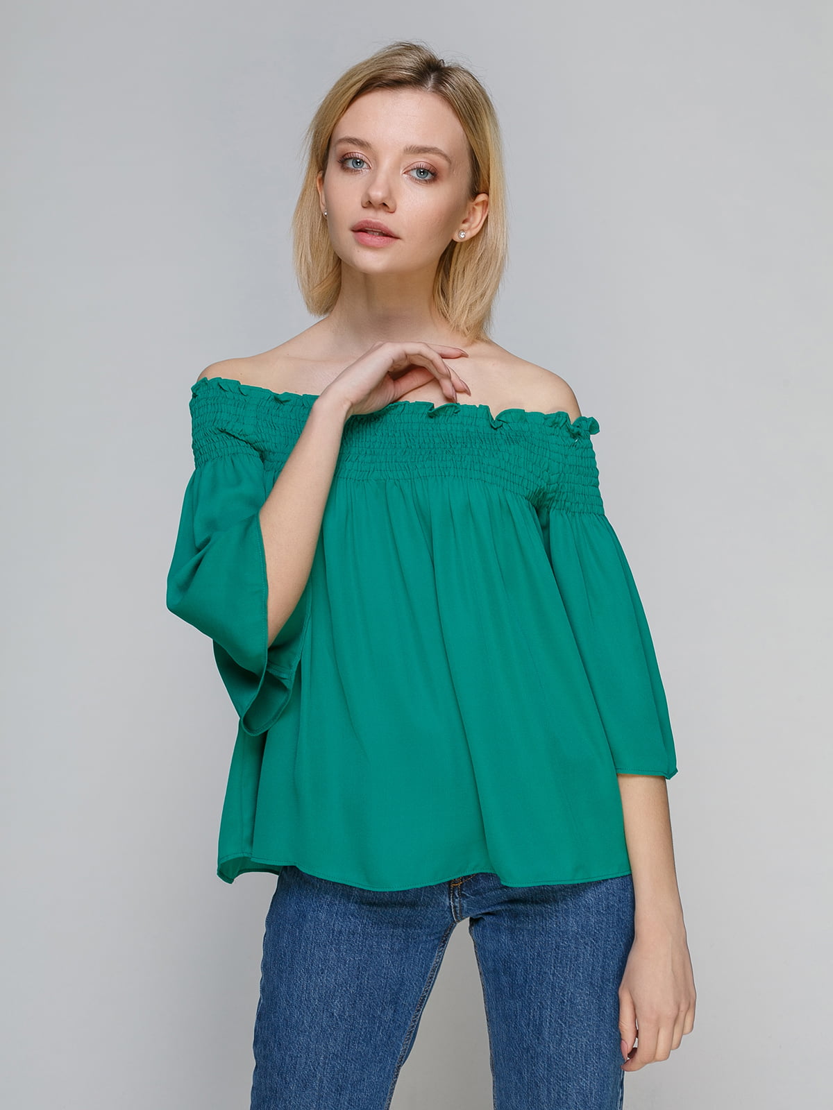 Блуза зелена | 4871143