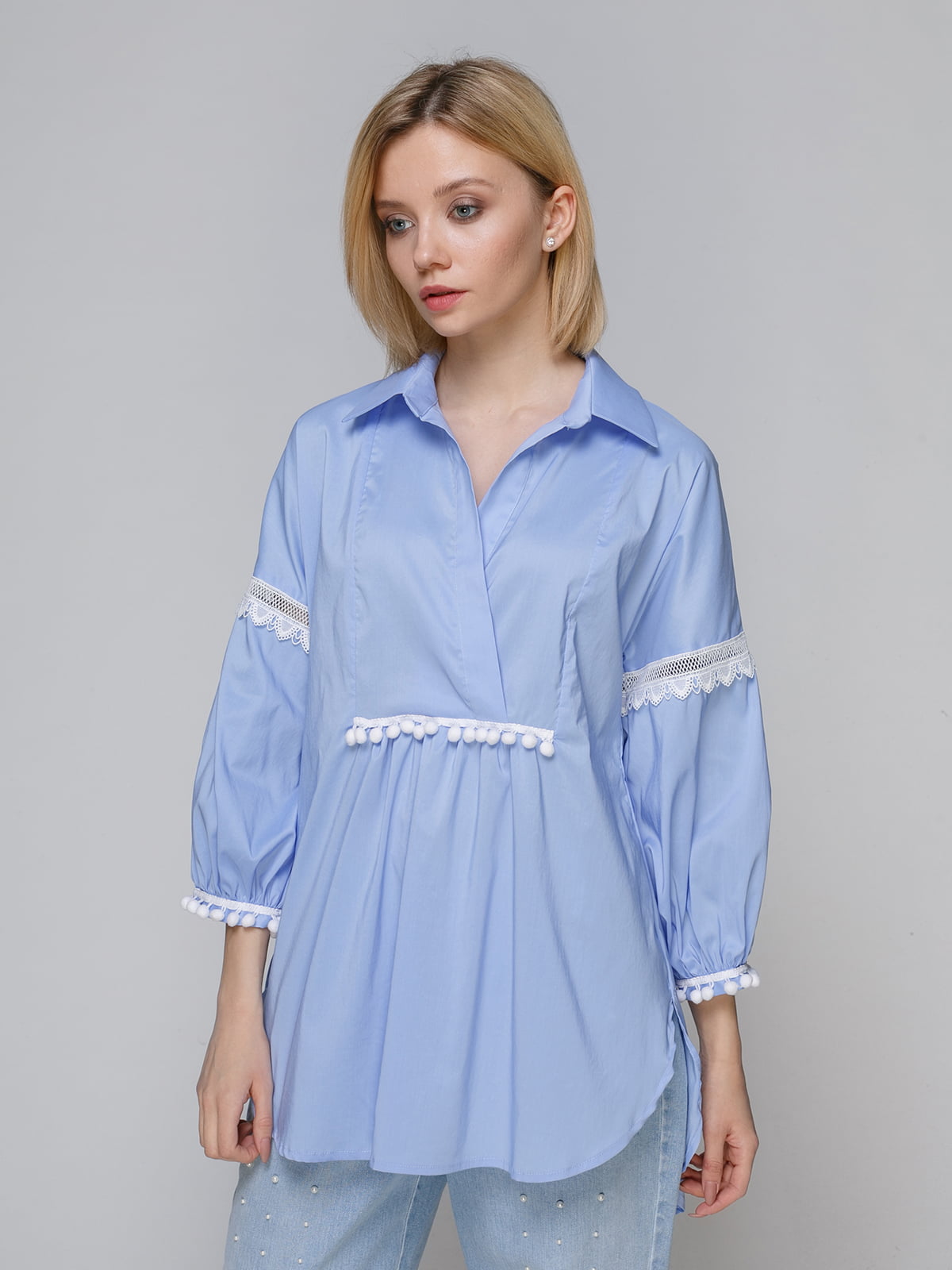 Блуза блакитна | 4982694