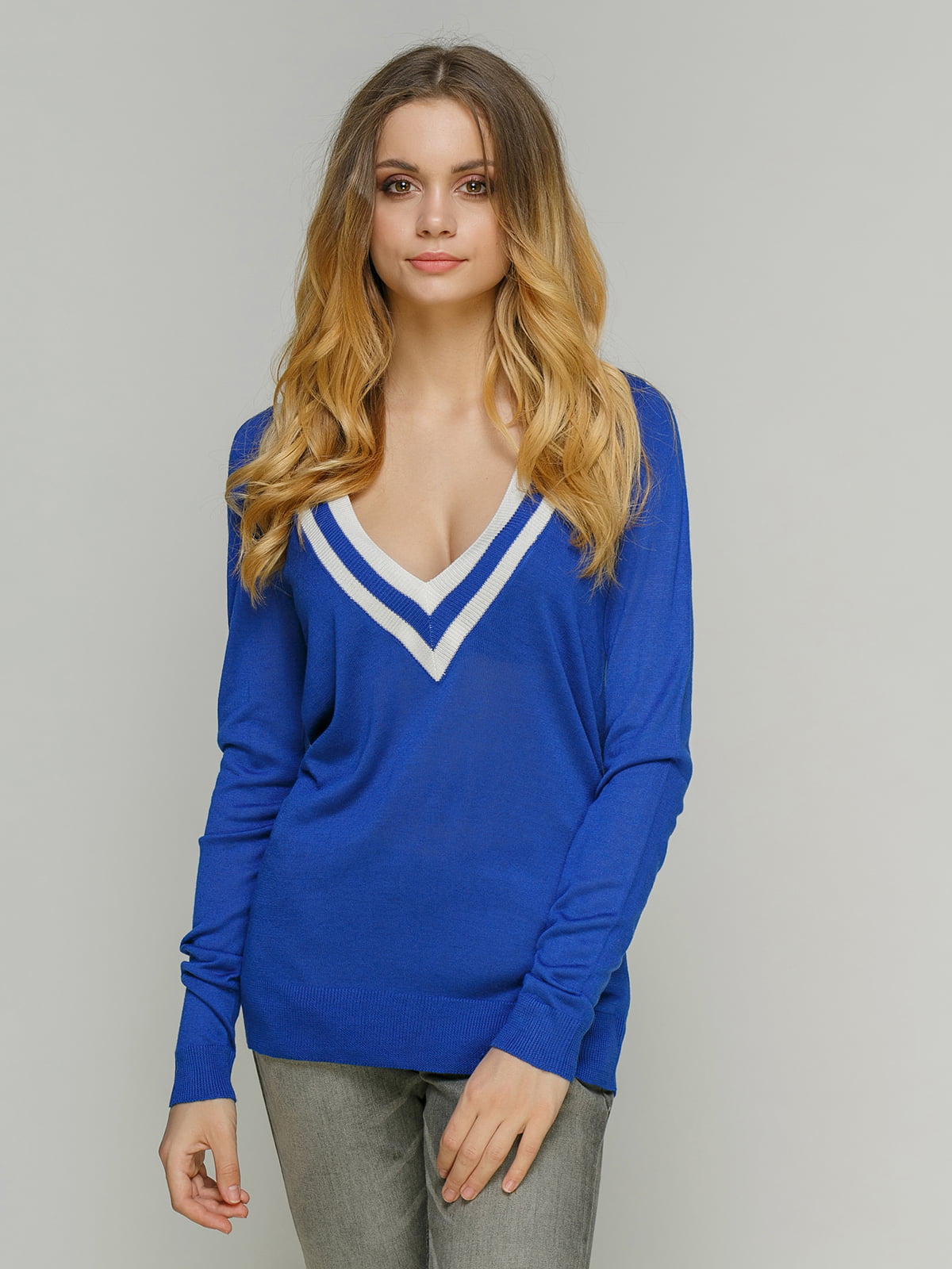 Пуловер синій | 4651685