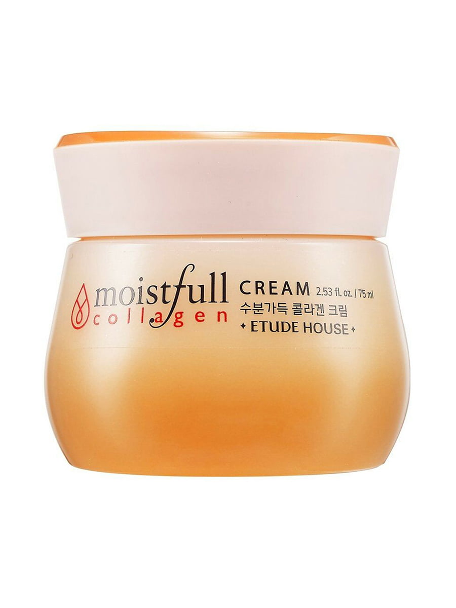 Корейский крем для лица с коллагеном. Moistfull Collagen Cream Корея. Moistfull Collagen Deep Cream 75ml. Etude House Moistfull Collagen Cream. Etude House глубоко увлажняющий крем с коллагеном Collagen Moistfull Collagen Deep Cream.