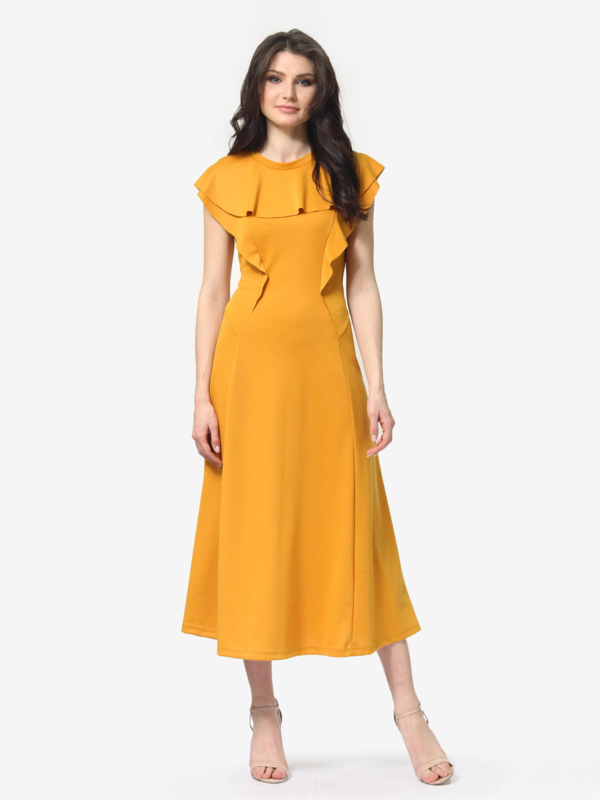 Платье горчичного цвета | 5104841
