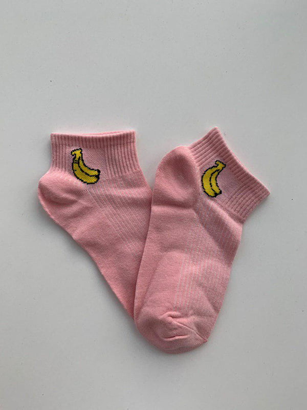 Носки розовые с рисунком | 5106969