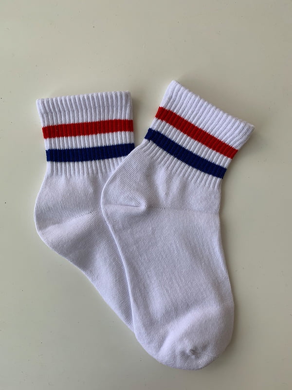 Шкарпетки білі в смужку | 5107028
