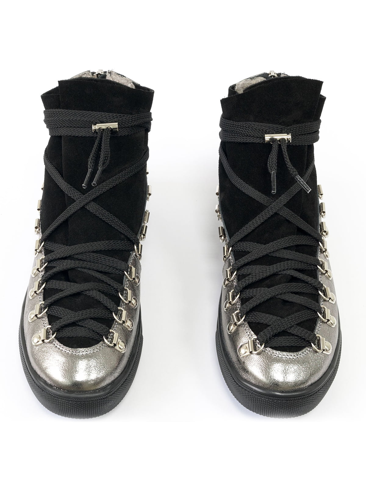 Ботинки черно-серебристые | 5111299