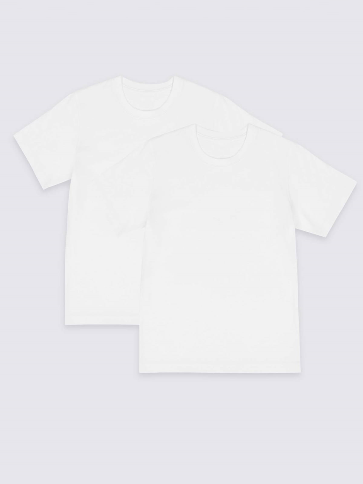 Набор футболок белых (2 шт.) | 5155372