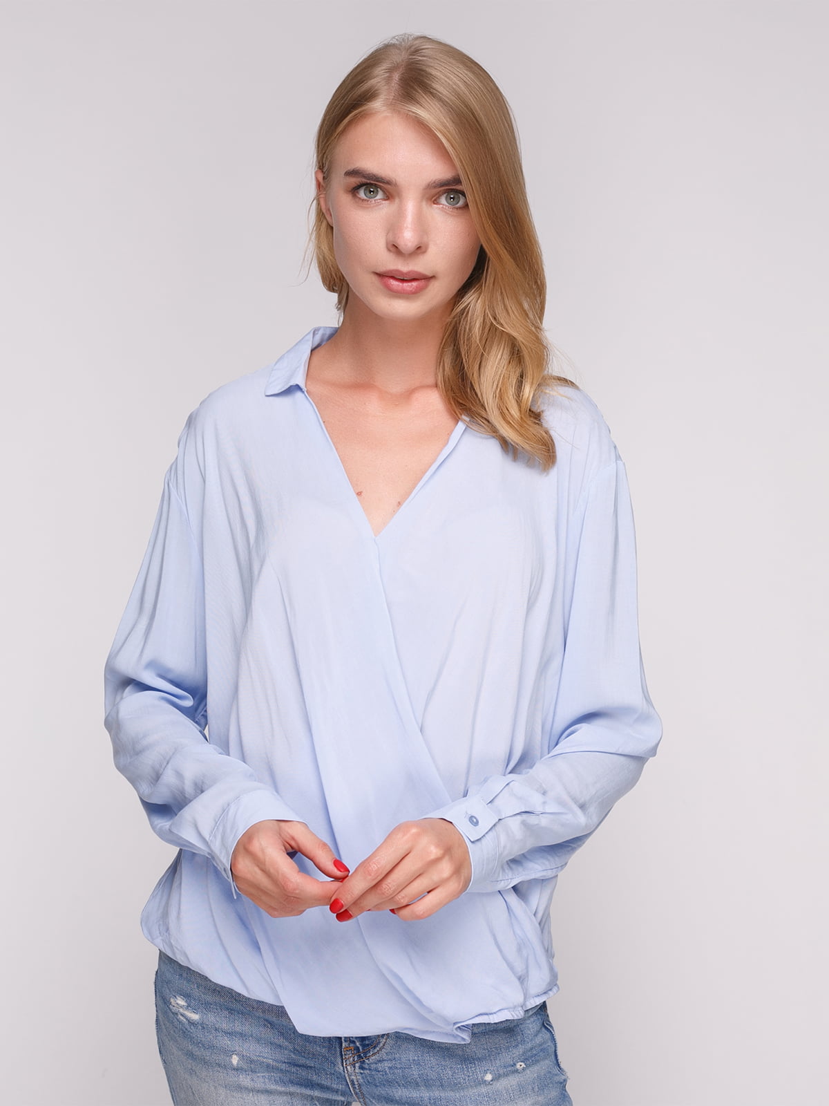 Блуза блакитна | 4546605