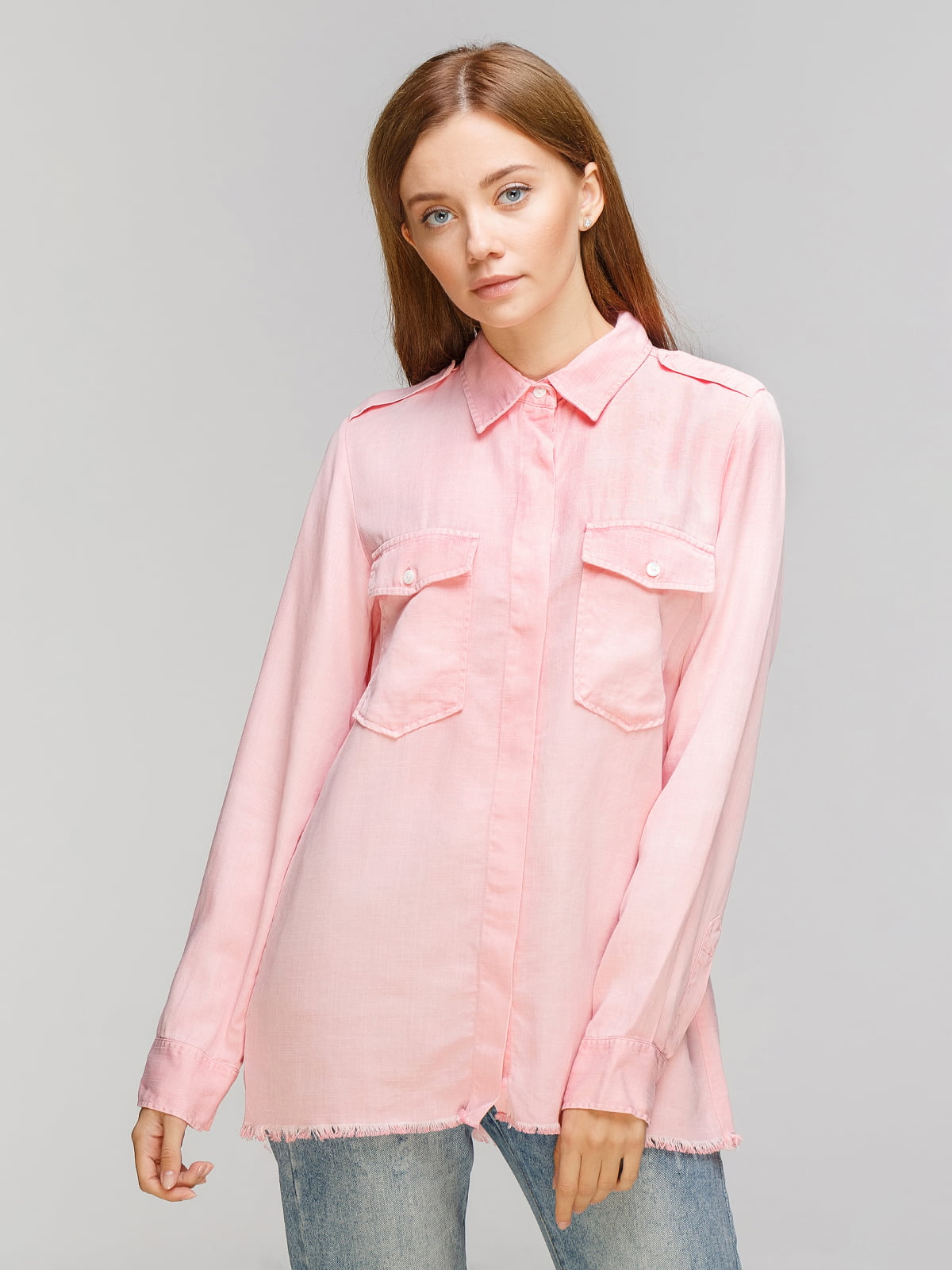 Розовая рубашка Zara 2021